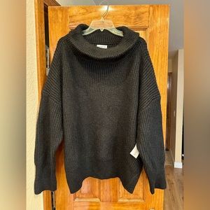 Calvin Klein Black Cowl Neck Sweater